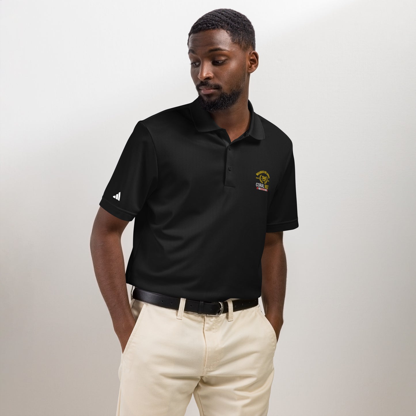 Adidas® Sport Polo Delariva's Coral Belt