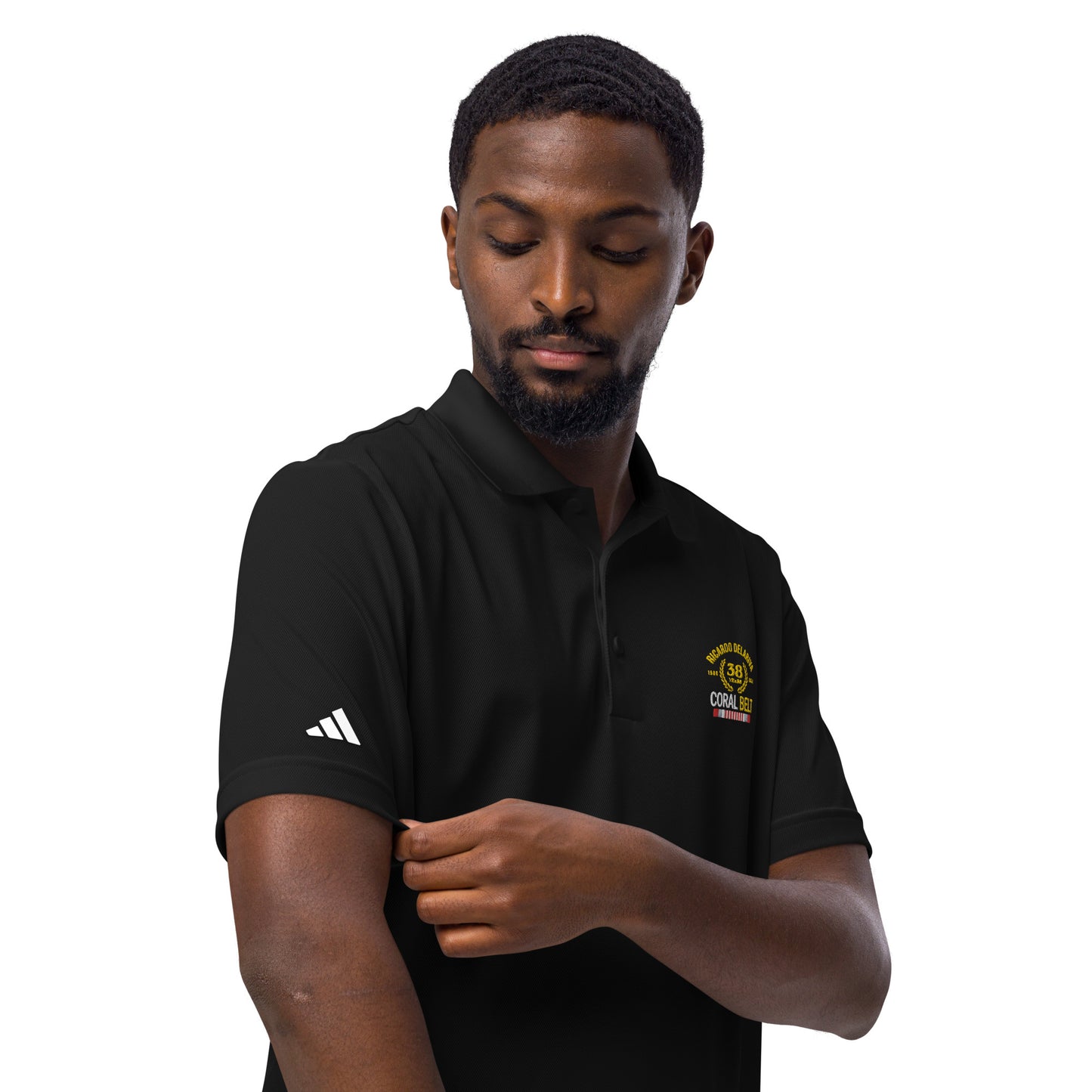 Adidas® Sport Polo Delariva's Coral Belt