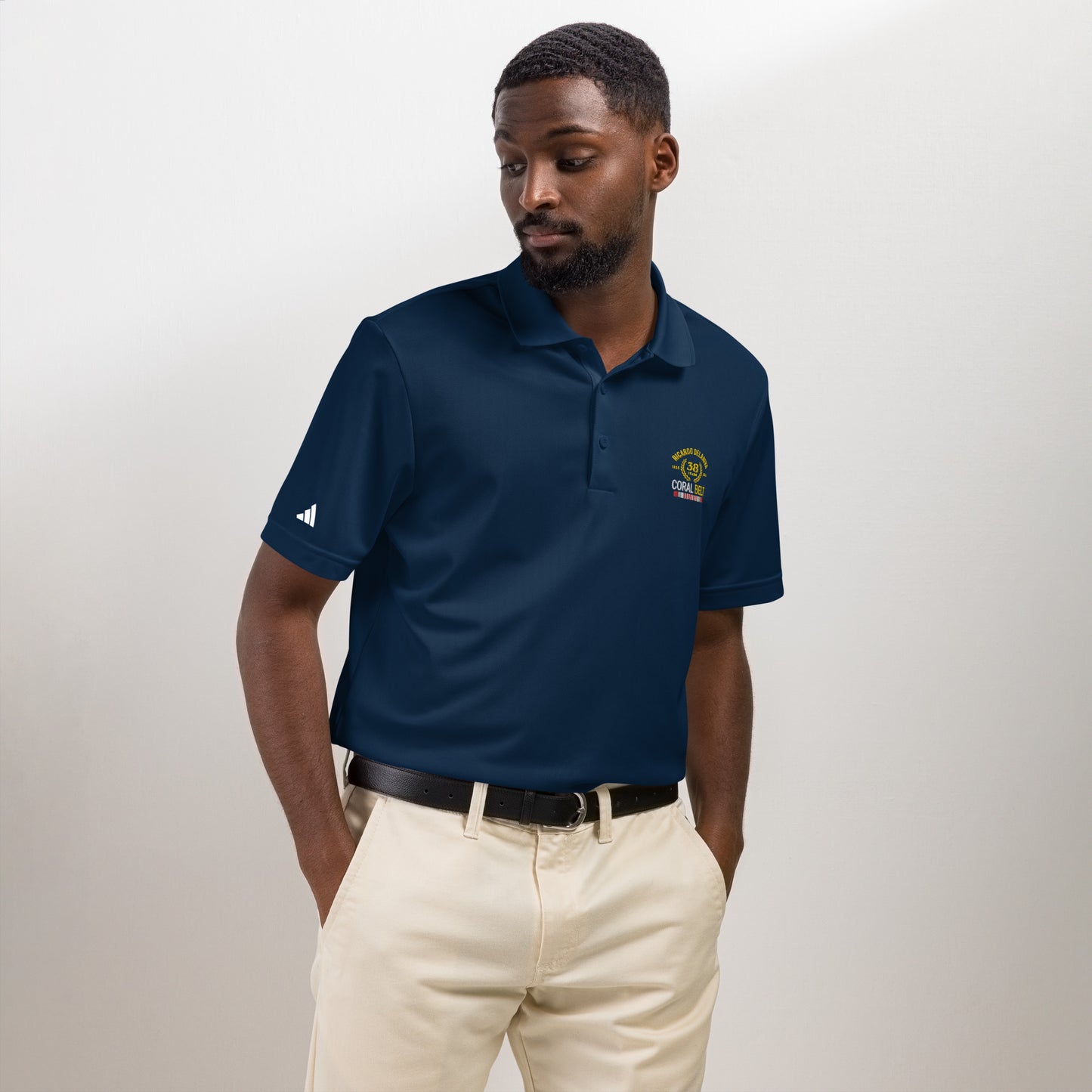 Adidas® Sport Polo Delariva's Coral Belt