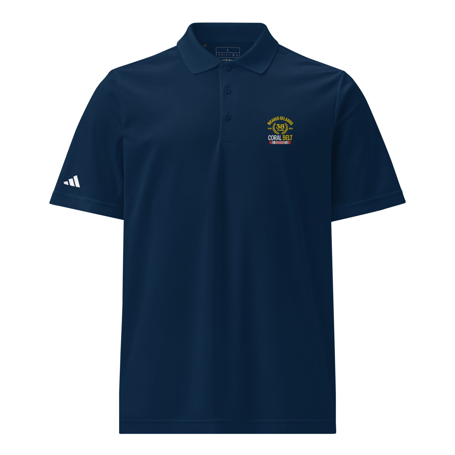 Adidas® Sport Polo Delariva's Coral Belt
