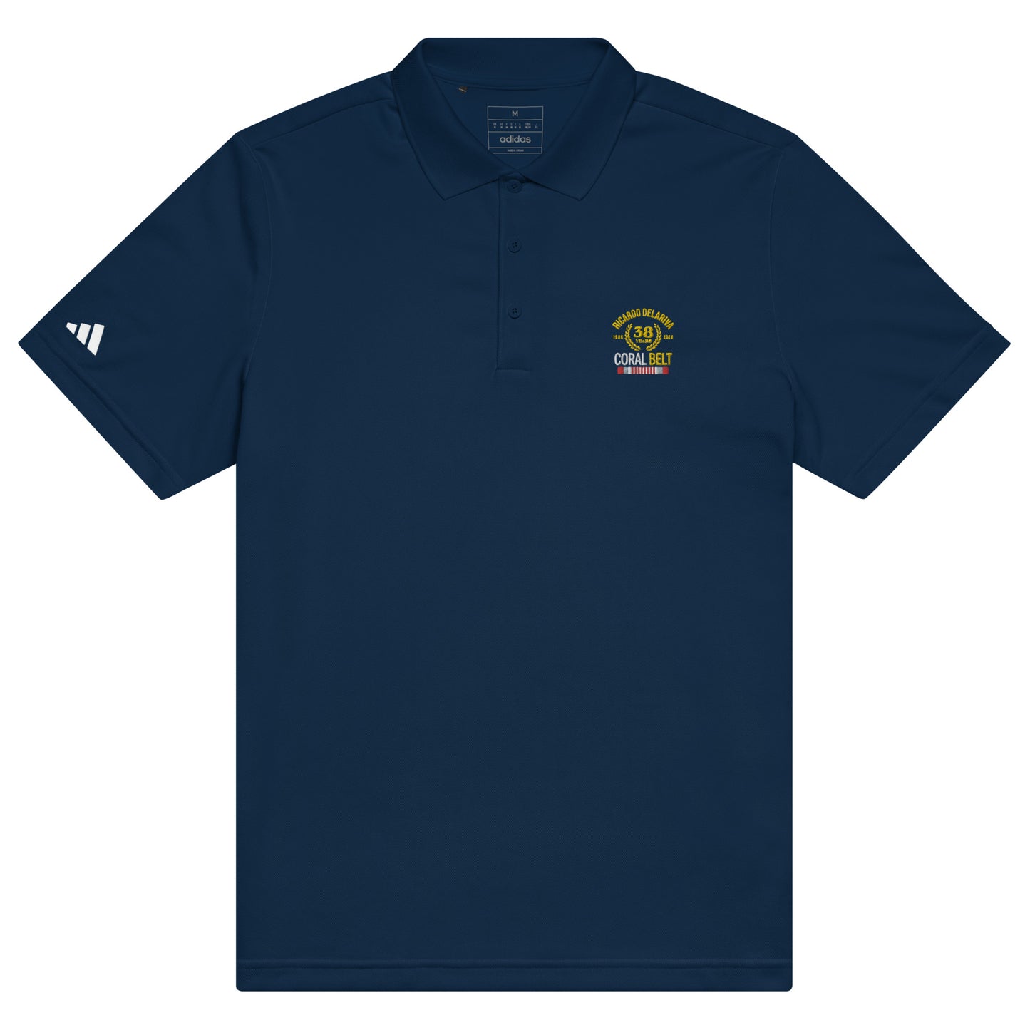Adidas® Sport Polo Delariva's Coral Belt