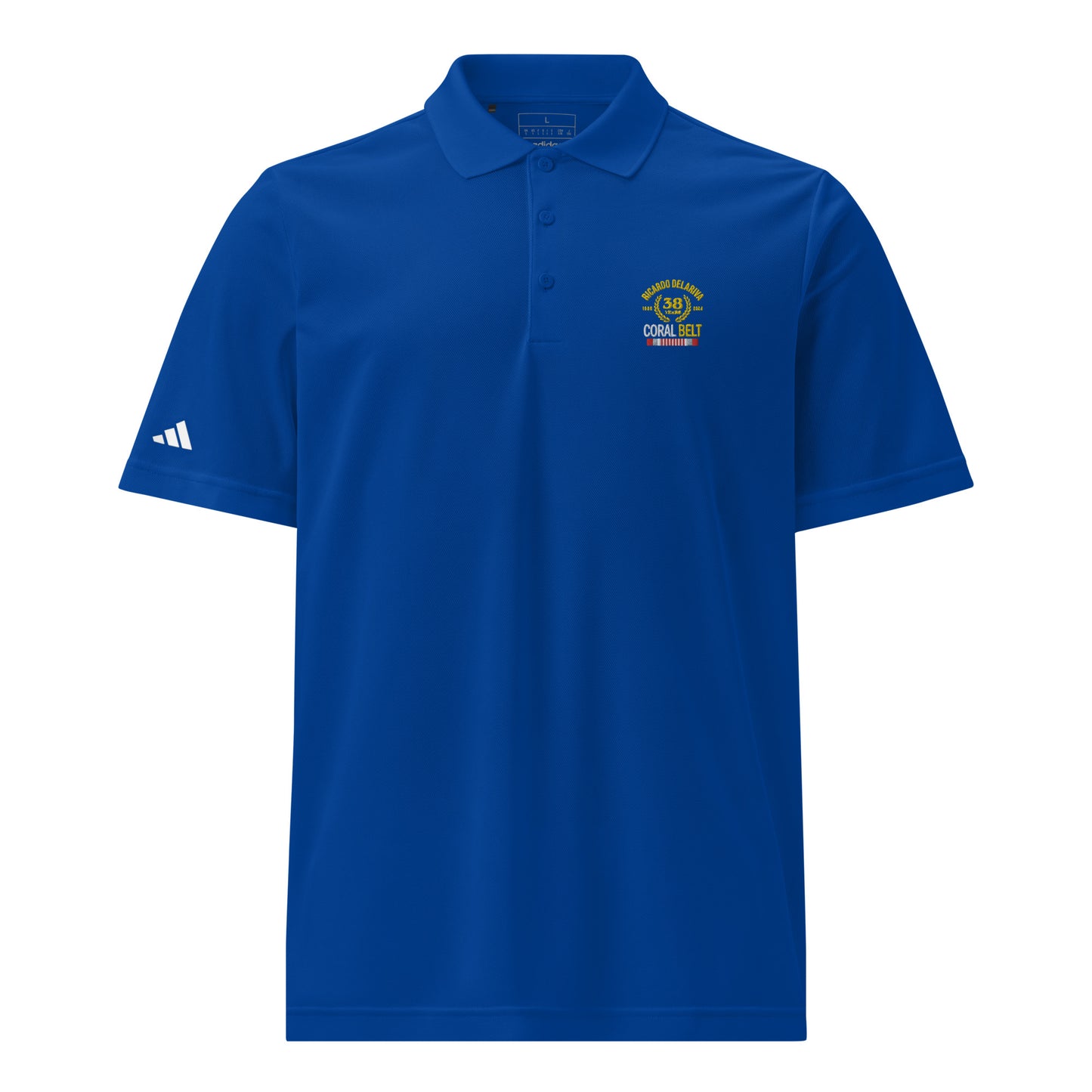 Adidas® Sport Polo Delariva's Coral Belt