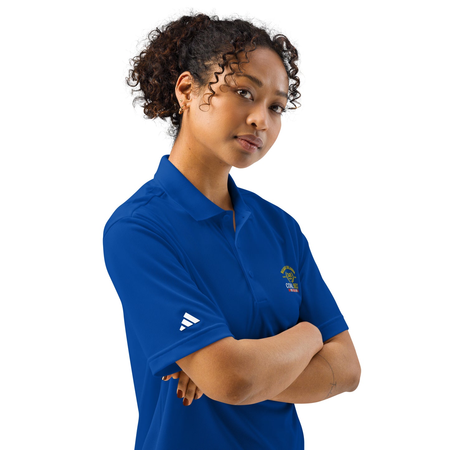 Adidas® Sport Polo Delariva's Coral Belt