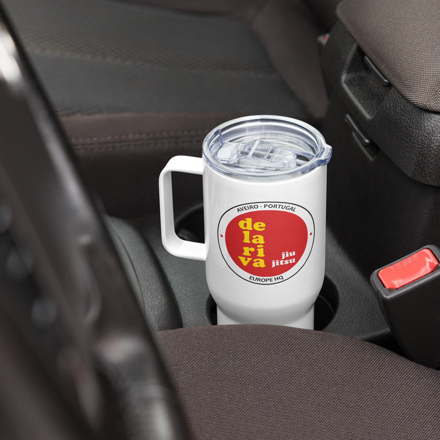 Caneca de viagem com alça