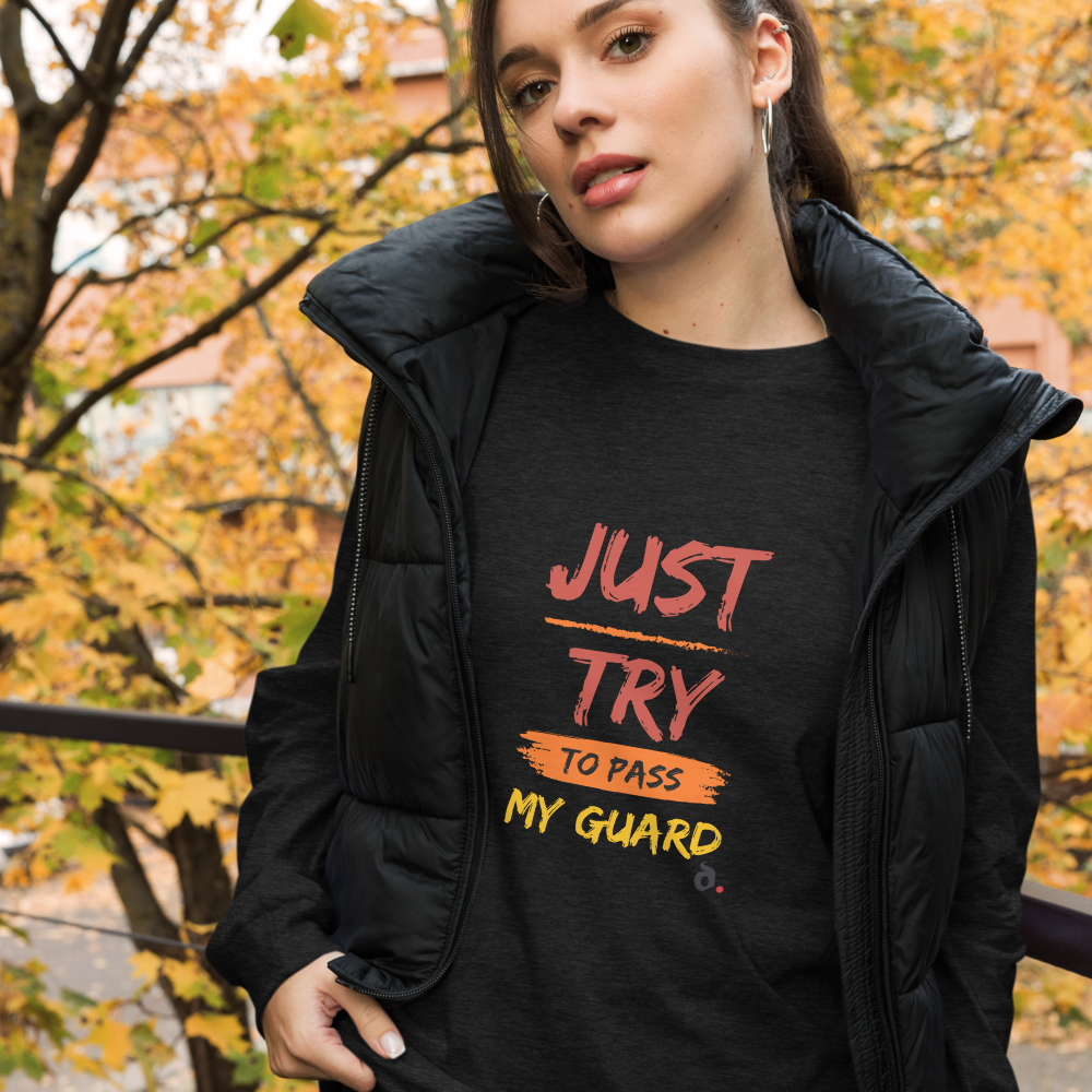 T-Shirt "Just Pass My Guard" Manga Longa Unissex
