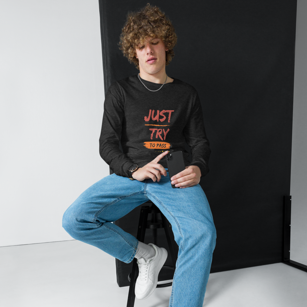 T-Shirt "Just Pass My Guard" Manga Longa Unissex
