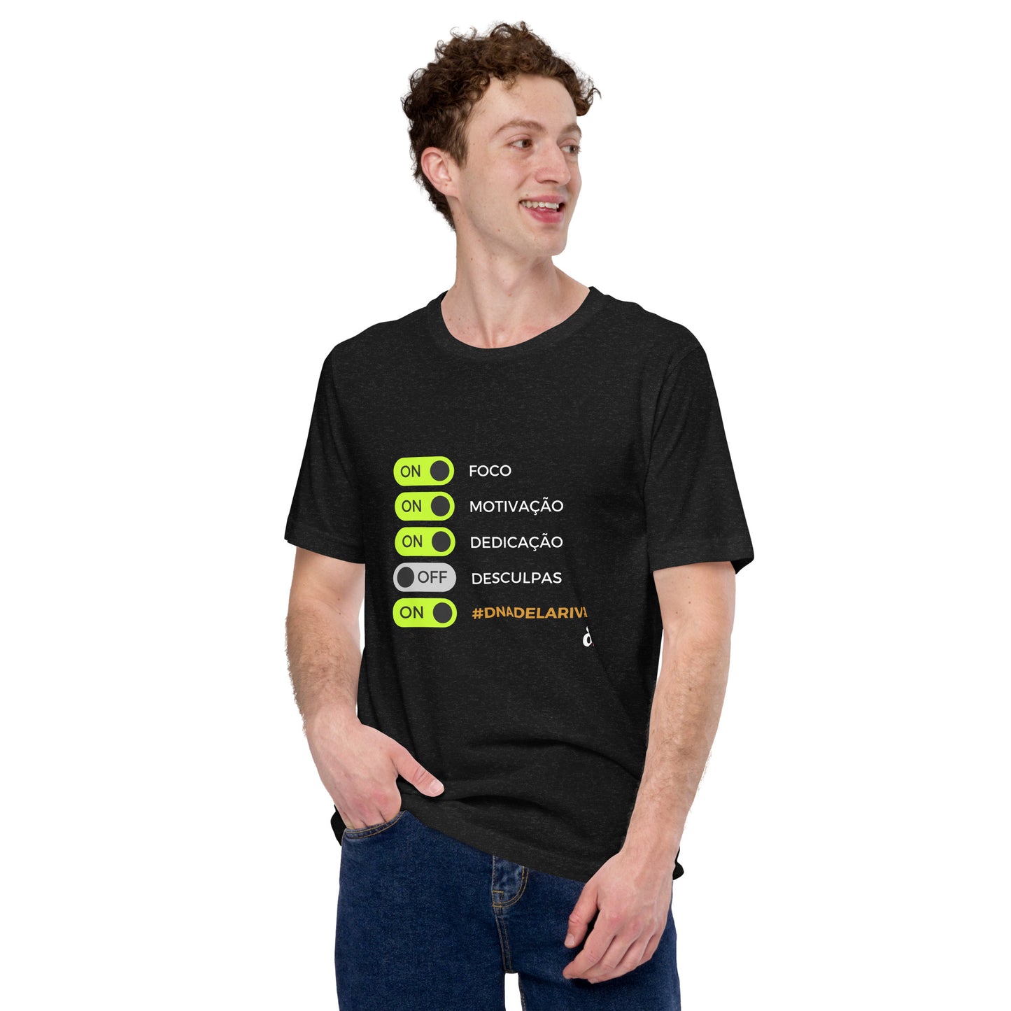 T-Shirt Unissex Foco, Dedicação e Respeito - #dnadelariva