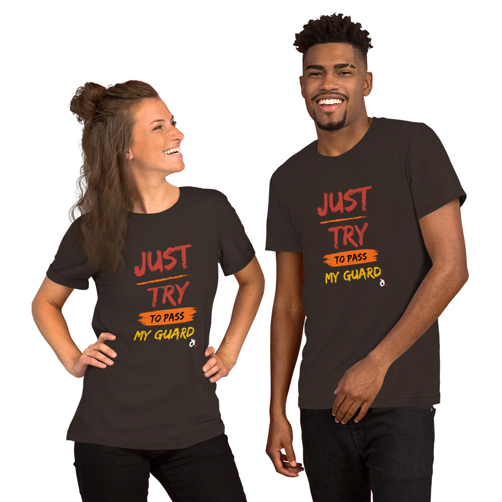 T-Shirt Unissex Just Try Pass My Guard