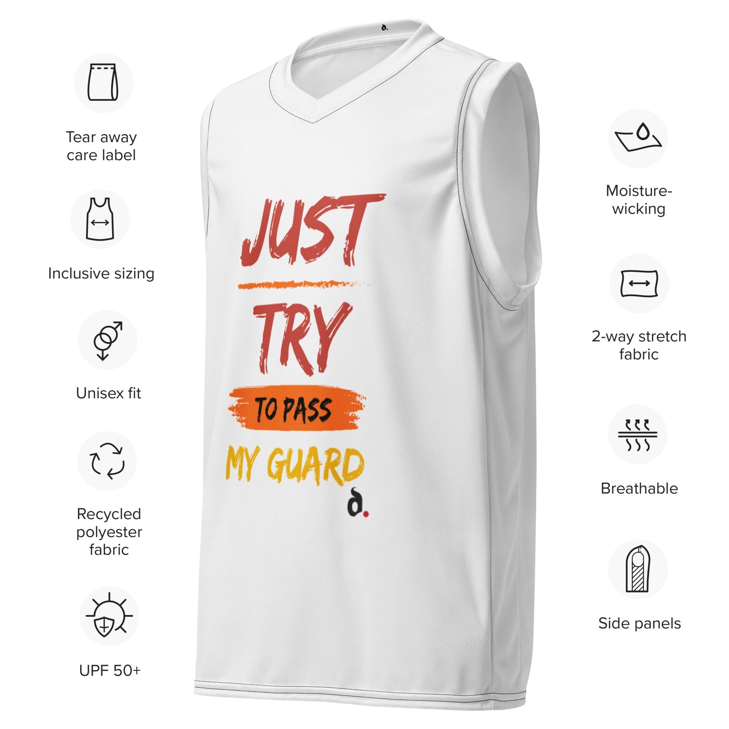 T-Shirt Jersey Just Try Pass My Guard - 1986