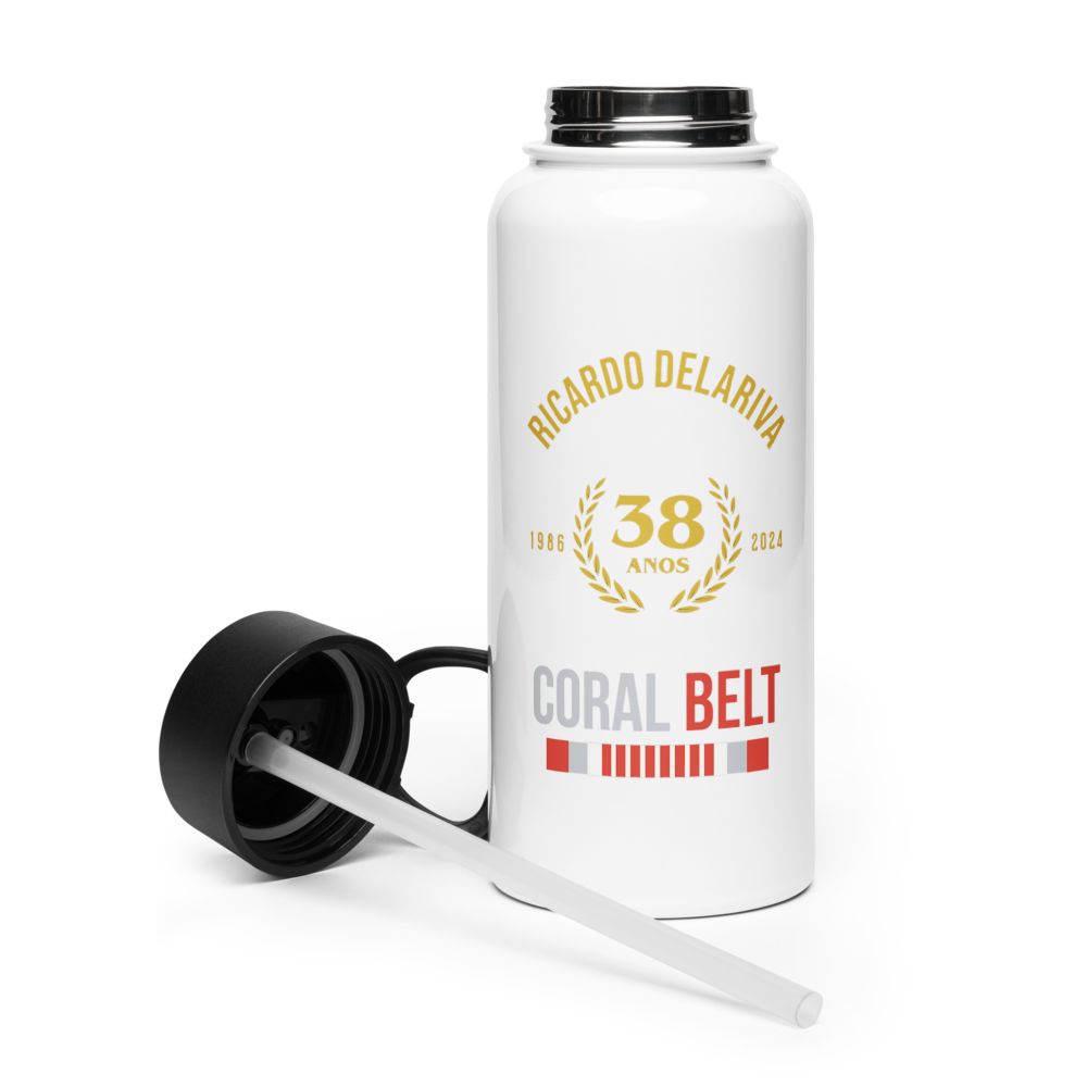 Stainless Steel Water Bottle Delariva Coral Belt