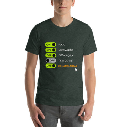 T-Shirt Unissex Foco, Dedicação e Respeito - #dnadelariva